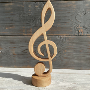 Сувенир из дерева "Скрипичный ключ"